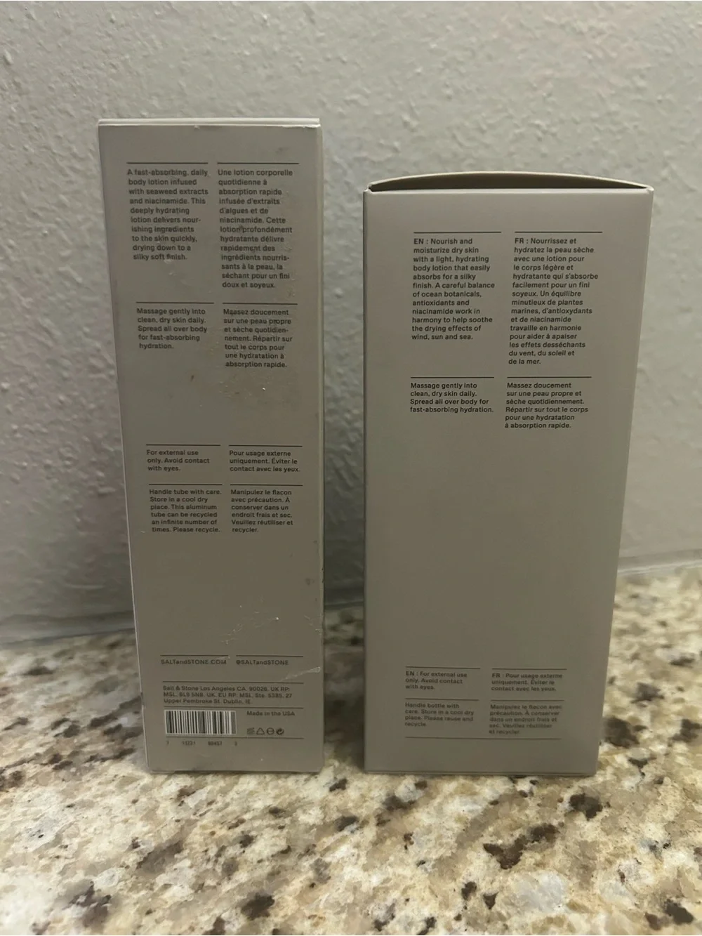 2 Salt & Stone Santal & Vetiver Body Lotions - New